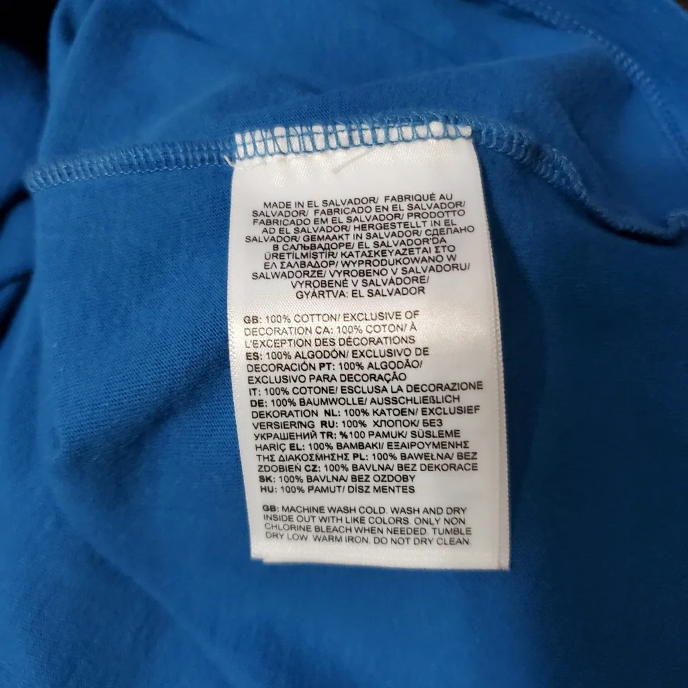 The North Face Blue Graphic T-Shirt Mens Large